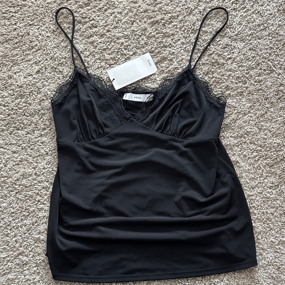 MANGO Black Tank